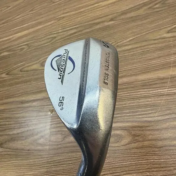 PureSpin Diamond Face Scoring Wedge SW Sand Wedge 56 degree with Steel Regular - Picture 3 of 11